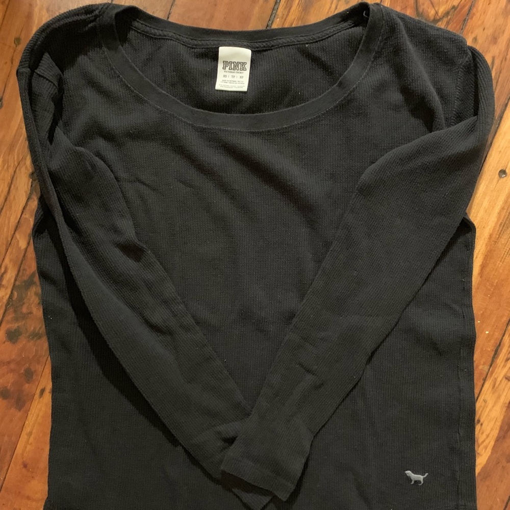 PINK Black Long Sleeve Shirt